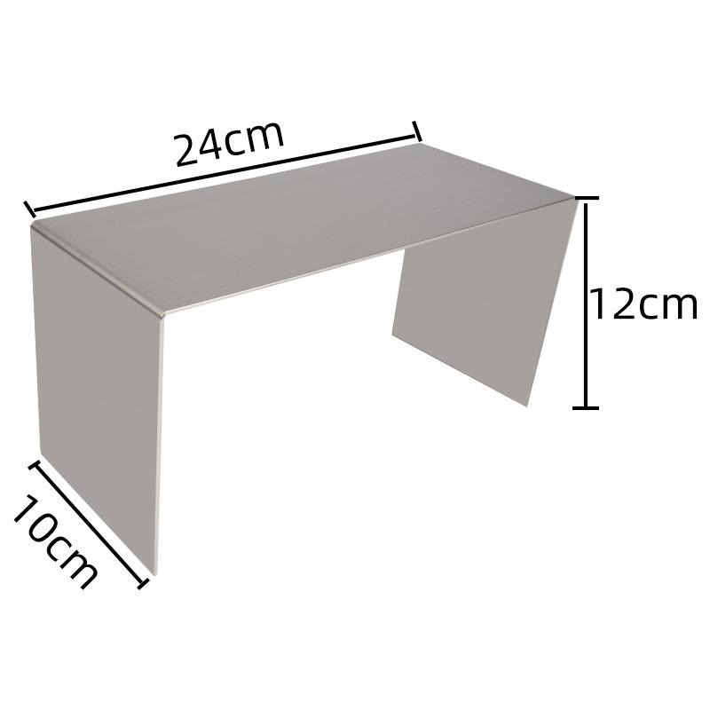 U Shape Stainless Steel Display Riser Stand, Shop Jewelry Bag Display Shelf For Dessert Cupcake Shoes Action Figure Display