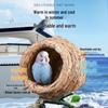 Cockatiel Egg-Laying Nest: Handwoven Tiger Grass Insulated Bird Nest for Warmth and Comfort