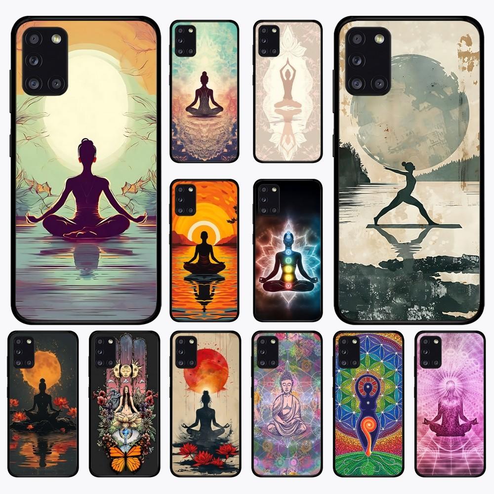 Binchi Health Electronics Black The Yoga Phone Case For Samsung A 10 11 12 13 20 21 22 30 31 32 40 51 52 53 70 71 72 73 91 13 Shell