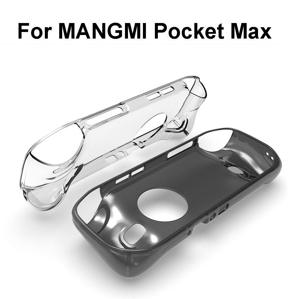 Transparent Handheld Game Console Case TPU Shockproof Protective Cover Soft Anti Slip Host Shell for MANGMI Pocket Max
