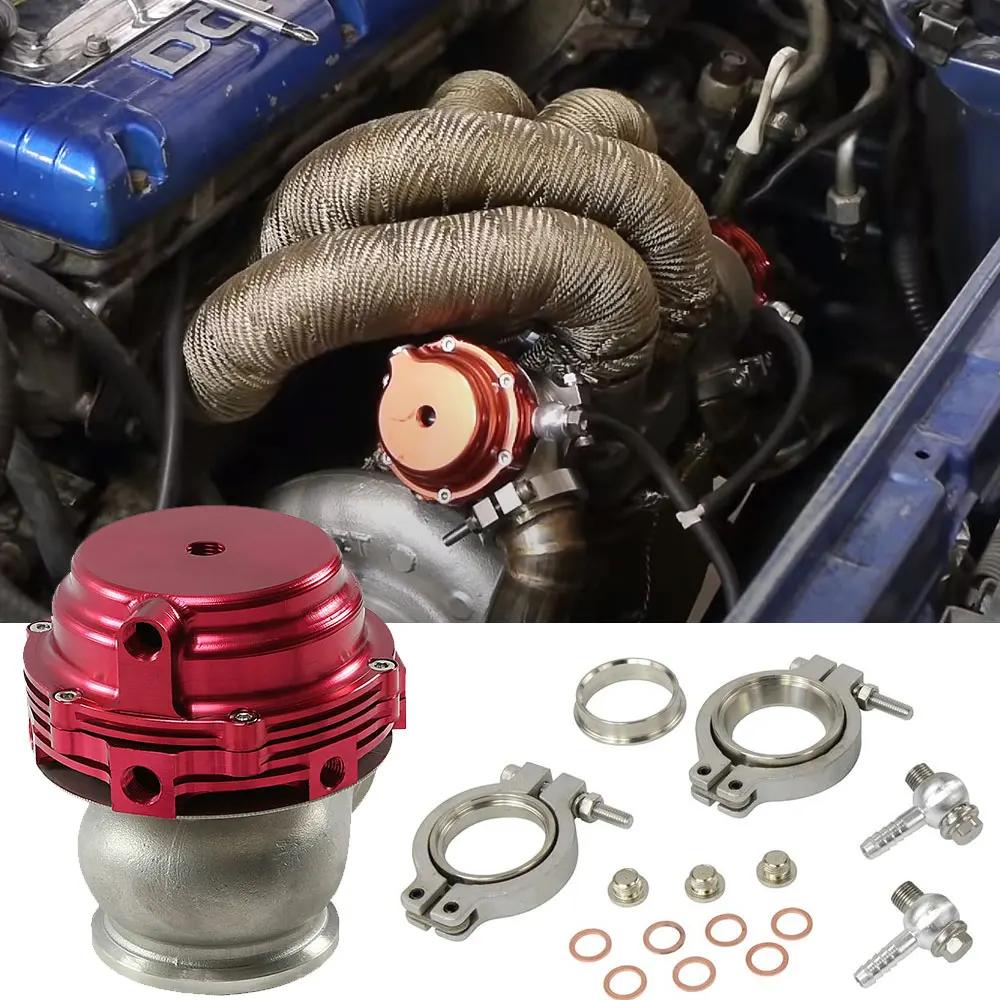 Car Universal 44mm External Wastegate V-Band Flanged Turbo Waste Gate For Supercharge Turbo Manifold With Logo Car Accessories