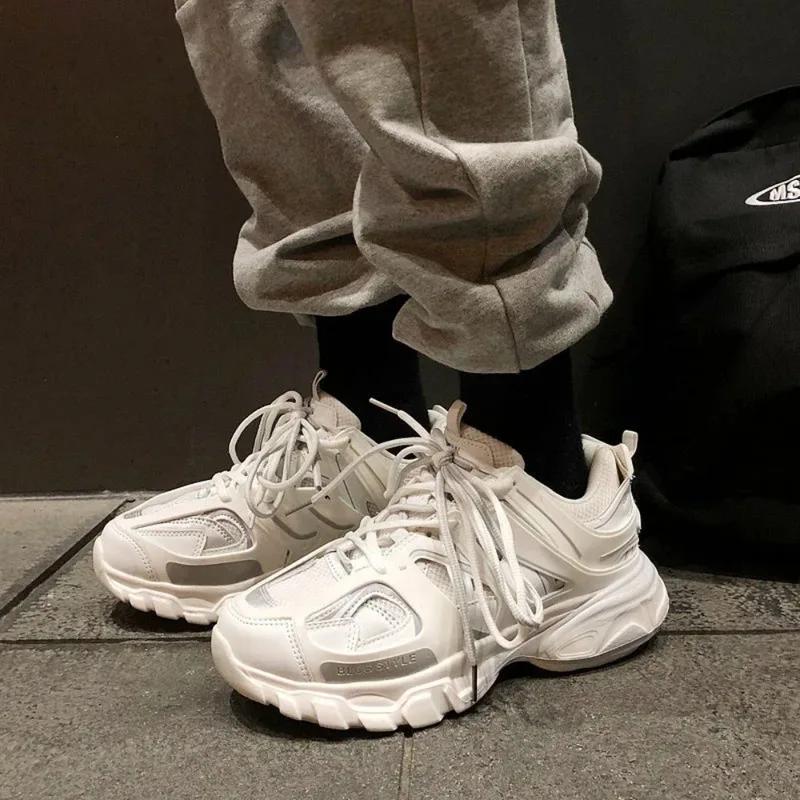 

Класичне дихаюче зручне ЧОЛОВІЧЕ взуття для бігу модне нове масивне взуття для чоловіків Дівчат хлопчиків повсякденне взуття розміри 36-44 42 білий