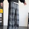 NASA MARVEL Men's Spring/Autumn Plaid Casual Straight-Leg Trousers