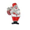 Personality Pretty Santa Claus Crystal Brooches 3D Gold Silver Colors Father Christmas Lapel Pins Xmas Gift