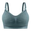 Women's Plus Size Maternity Nursing Bra, Front Open Wireless Push Up Seamless Breastfeeding Lingerie
