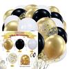 12inch 60pcs blue pink and purple balloon set,  with confetti, suitable for weddings, birthdays, themed parties,home gatherings