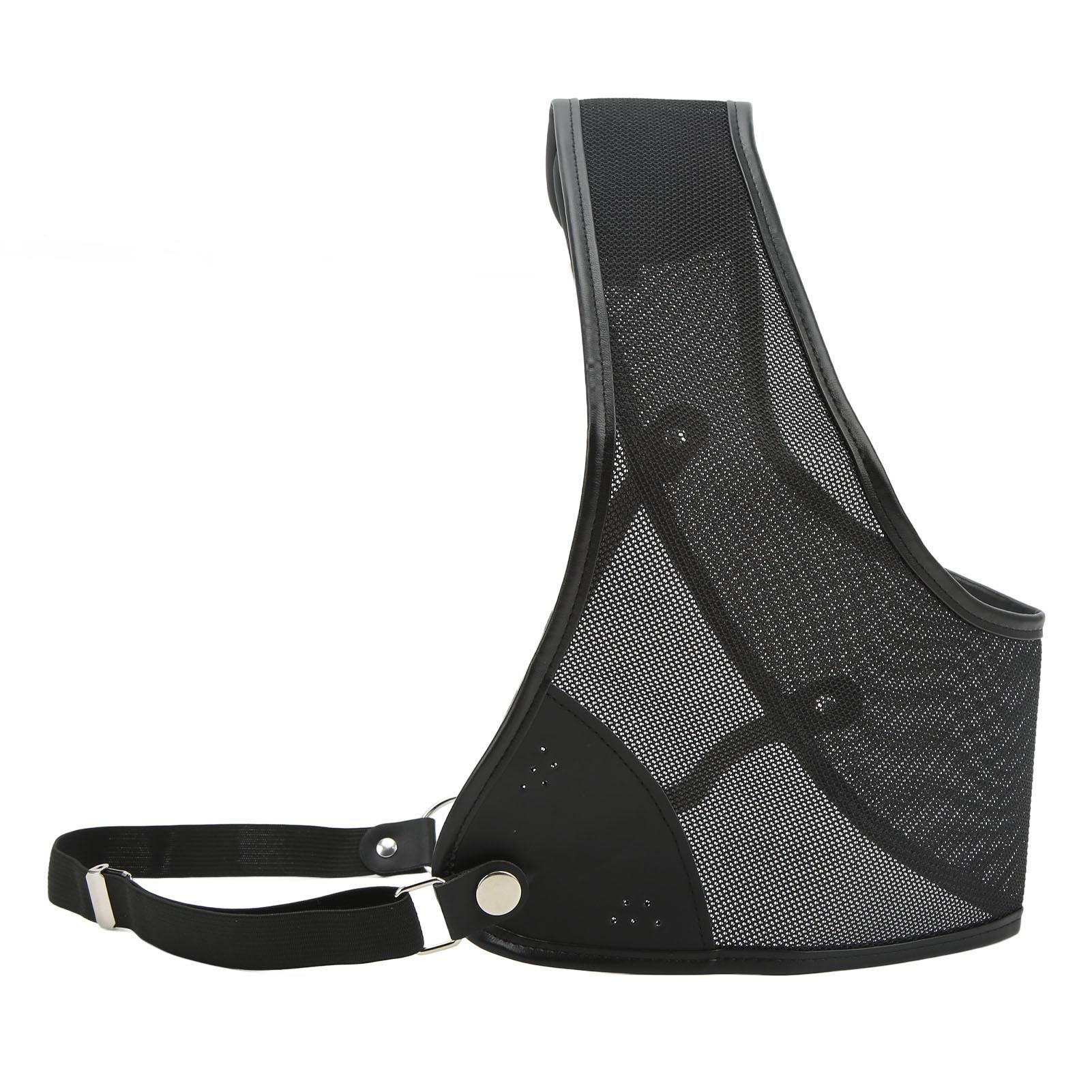 Boogschieten Borstbeschermer Zwart PET En Koeienhuid Jacht Borstbeschermer voor Schieten Recurve Boog