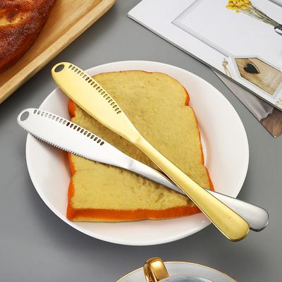 1 pçs faca de manteiga 430 talheres de aço inoxidável faca de queijo creme decoração faca manteiga faca raspador de cozimento