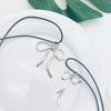 Elegant Butterfly Necklace Bowknot Pendant Neckchain Adjustable Chain Choker Handmade Collarbone Chain Gifts for Women