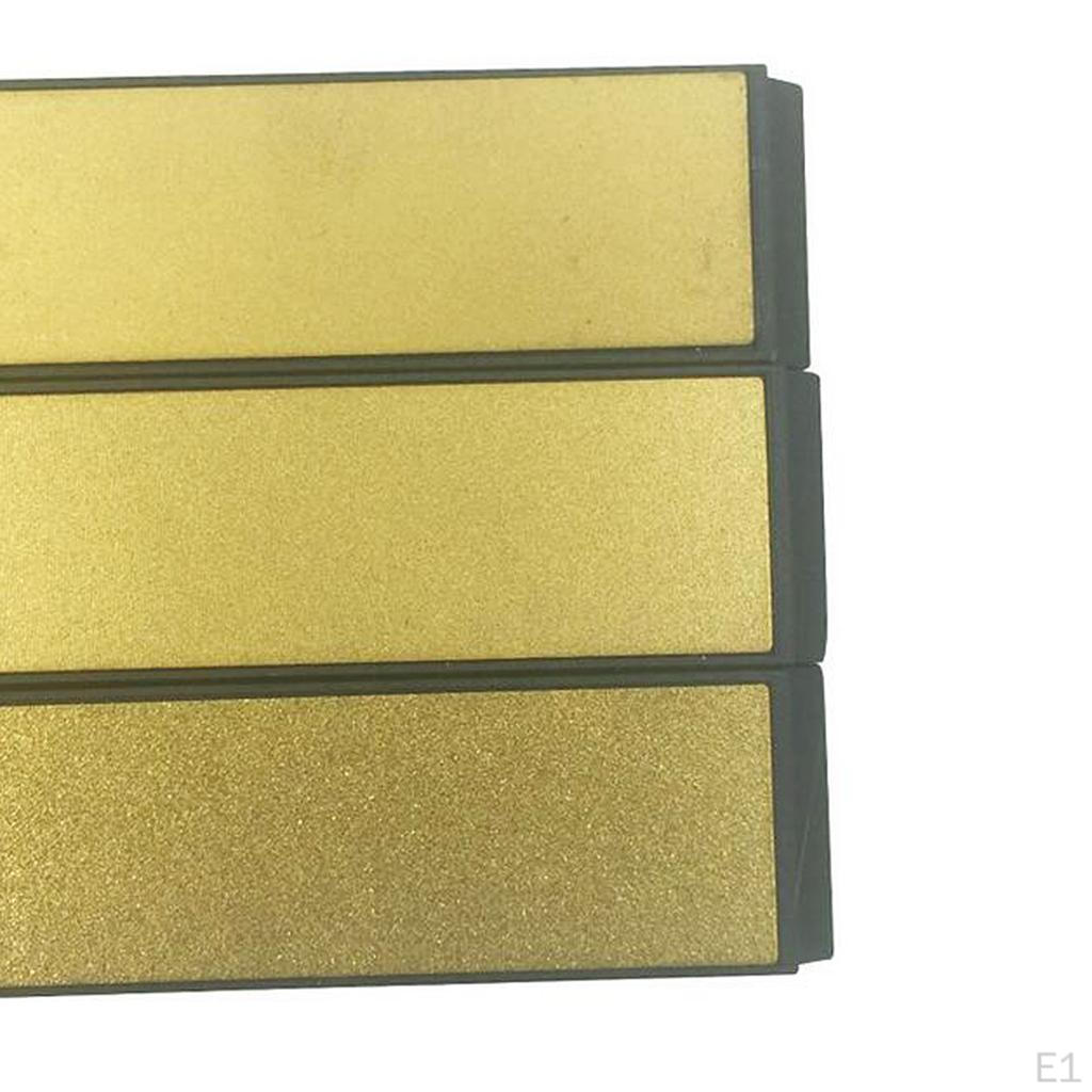 3ks Kuchyňské ostří diamantové brousky s pevným úhlem, zlaté