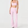 Chen Shijie micro-pull pants sports fitness yoga suit, chest-showing yoga suit, bodybuilding sports suit