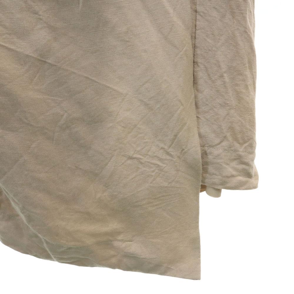 CLANE Linen Blend Five-quarter sleeve Roll-up sleeves one piece 1 beige Women Used