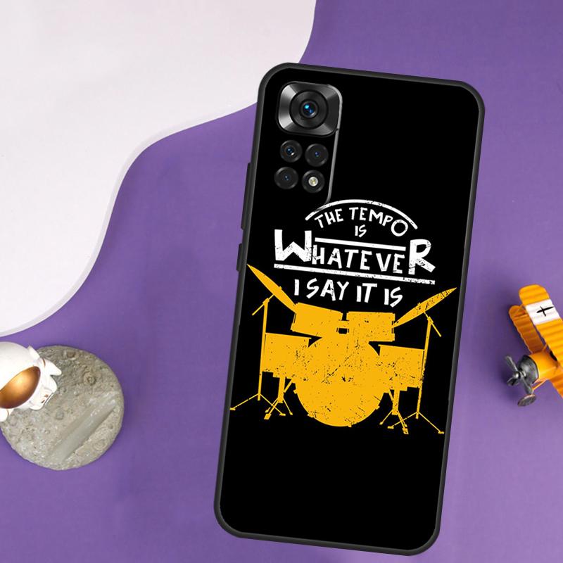 

Drum Drummer Music DJ Case For Xiaomi Redmi Note 13 Pro 14 12 9 10 11 Pro 10S 11S 12S Redmi 13C 14C 10C 12C Cover Redmi Note 10S