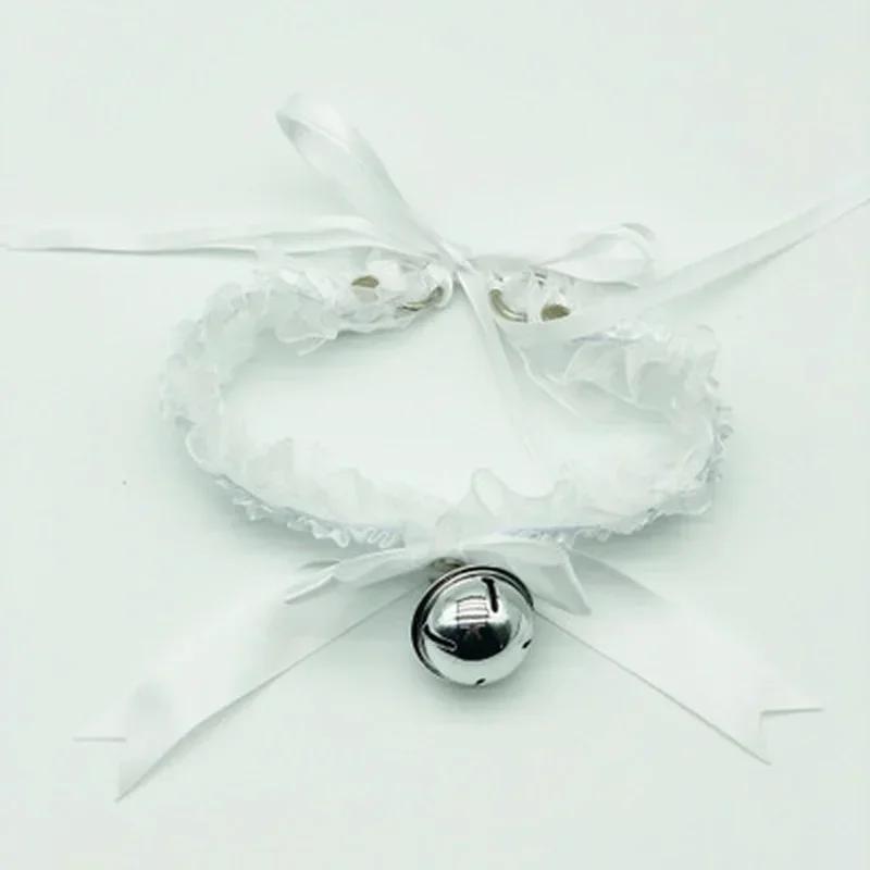 1 Pcs Women Gothic Simple Sexy Lace Collar Pendant Bow New Fashion Knot Bell Choker Necklace Neck Dress Girls Party Gift Jewelry