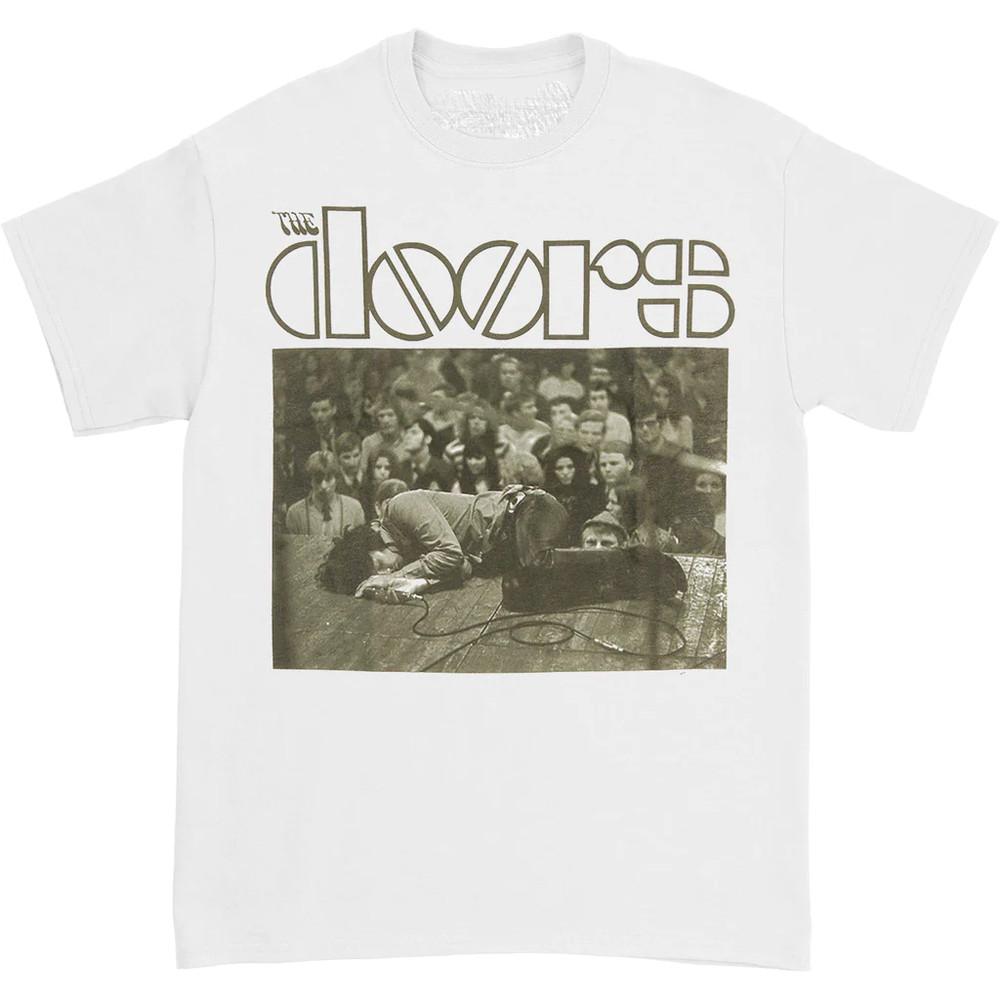 Vtg The Door Music Band Heavy Cotton White Full Size Unisex Tee Shirt TR702 Unisex T-Shirt L