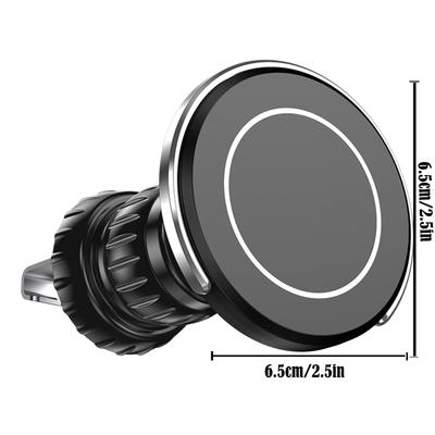 Magsafe Car Phone Holder,Powerful Magnetism Premium Quality Single-Hand Operation Metal Hook Magnetic Car Phone Mount