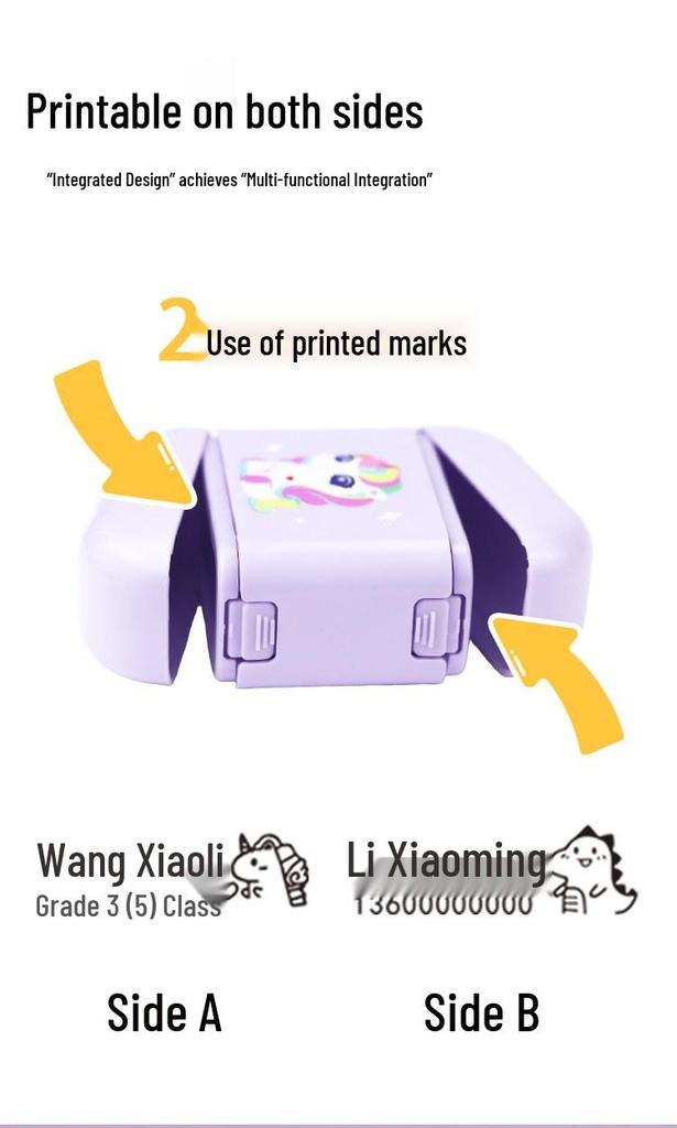 Waterproof Name Stamp for Children's Clothing - Ideal for Kindergarten and Primary School