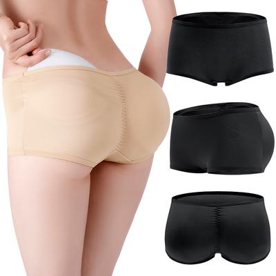 Body Shapers Panties Women Sponge Padded Fake Butt Panties Padded Push Up Underwear Female Breathable Shapewear Shorts