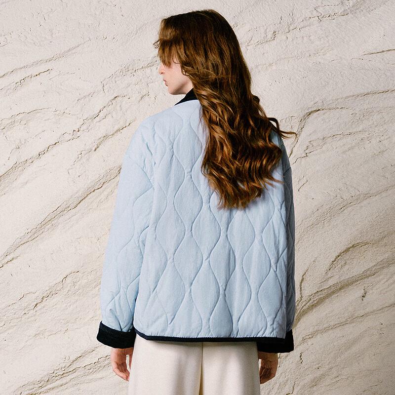CHUYU Women's Quilted Corduroy Padded Jacket