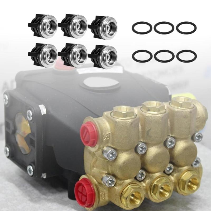 Edelstahl Rückschlagventile Ersatzset Für 280/380/55/580 Autowaschmaschine Hochdruckreiniger Pumpenkopf 6 Stück