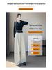 2026 Autumn/Winter Women's High Waist Loose Casual Sweatpants, Plus Velvet Wide Leg Cropped Pants.
