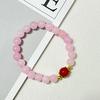 Beaded Bracelet for Women Handmade 8mm Round Beads Elastic Bangle Natural Stone Stretch Bracelets DIY Jewelry Gifts