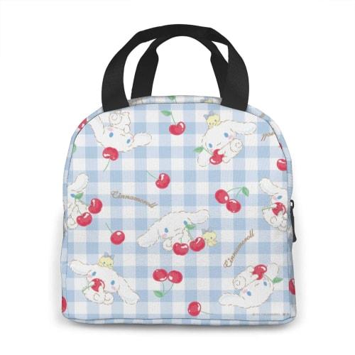 Cinnamoroll Lunch Bag, Insulated, Zippered, Compact, Portable, Insulated Lunch Bag, Soft Cooler Bag, Tote/Eco Bag, Unisex, for Commuting, School, and