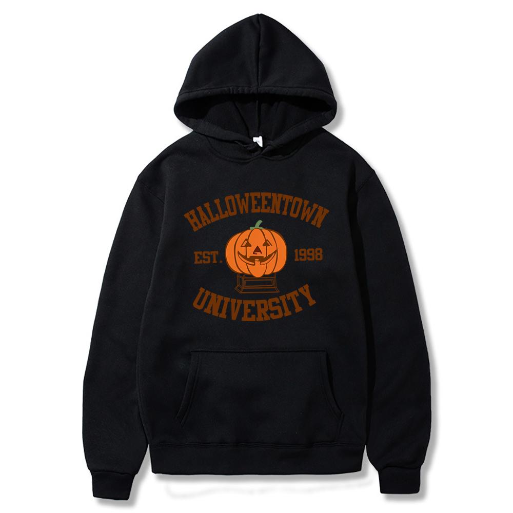 2025 Halloweentown Hoodie Halloweentown Est 1998 Pullover Vintage Halloween Town Fall Sweater Trendy Halloween Party Hoodies