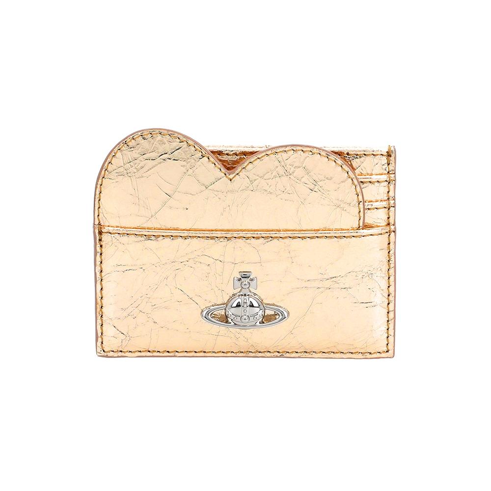 

Vivienne Westwood 54030008w L00a7 R401 Metallic Crinkle Heart Card Holder 54030008W L00A7 R401