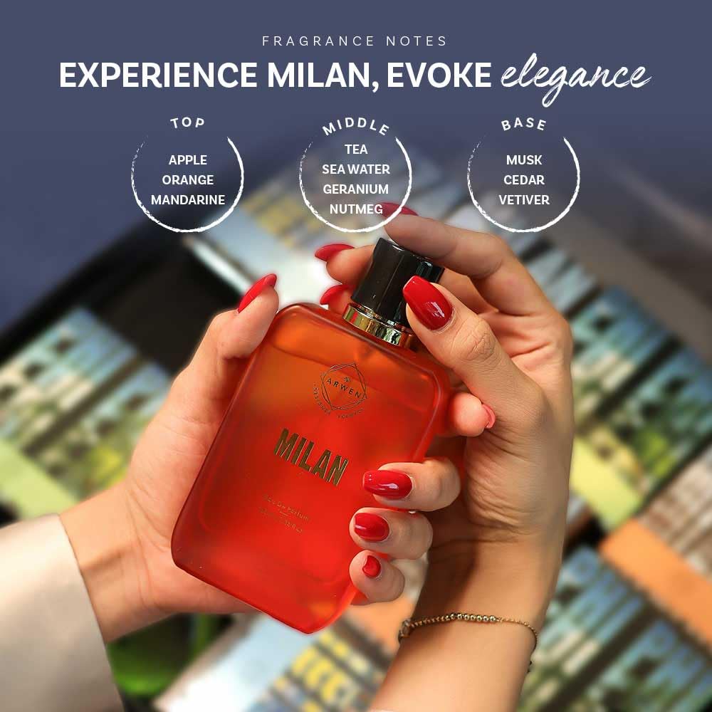 Arwen Designer Scents Milan Eau De Parfum Unisex Perfume,100  Ml