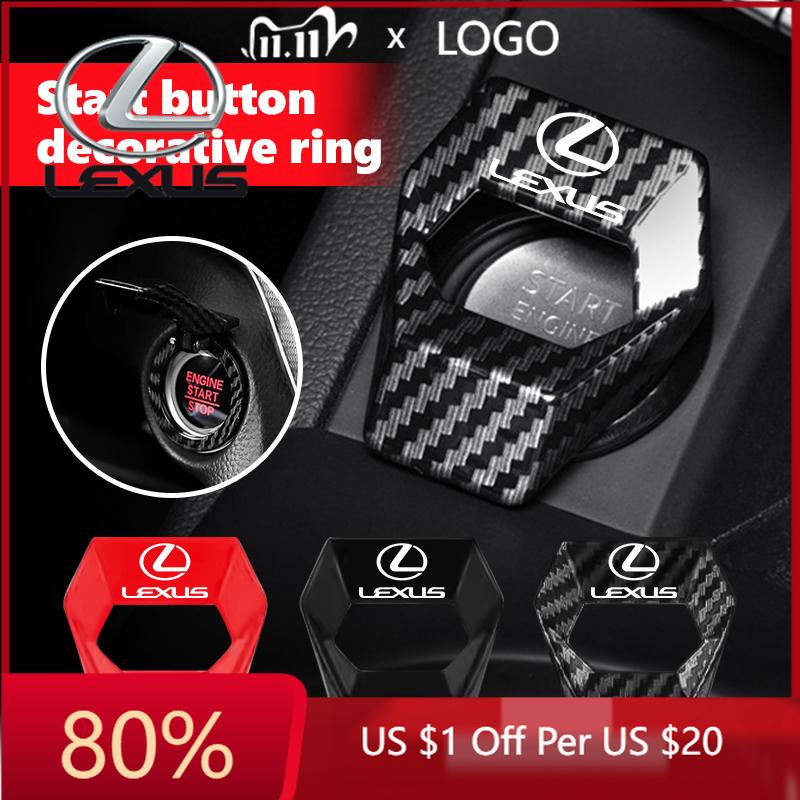 2026 Hot Interior Stickers Car Engine Start Stop Switch Button Cover Decorative Ring Protection For Lexus RX350 IS250 IS200 GS30