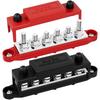 DaierTek 275A Busbar Terminal Block Bus Bar 12V Power Distribution Block 6 X M8 For Automotive Sound Audio Car Power Distributor Fuses4