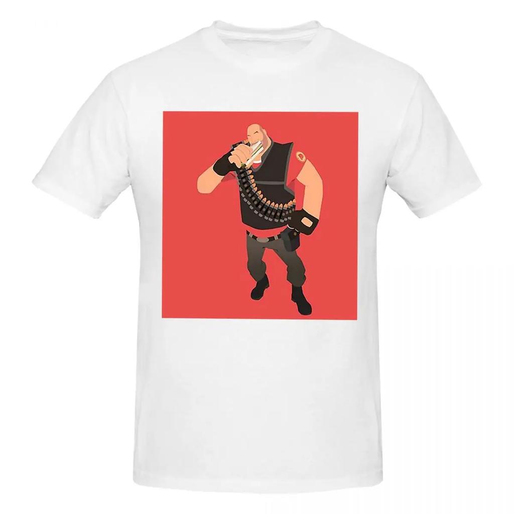 100 Cotton Team Fortress 2 Heavy Tshirt Unisexs Classic Oversized T Shirt Unisex Crew Neck Summer Shirts Tops S6xl