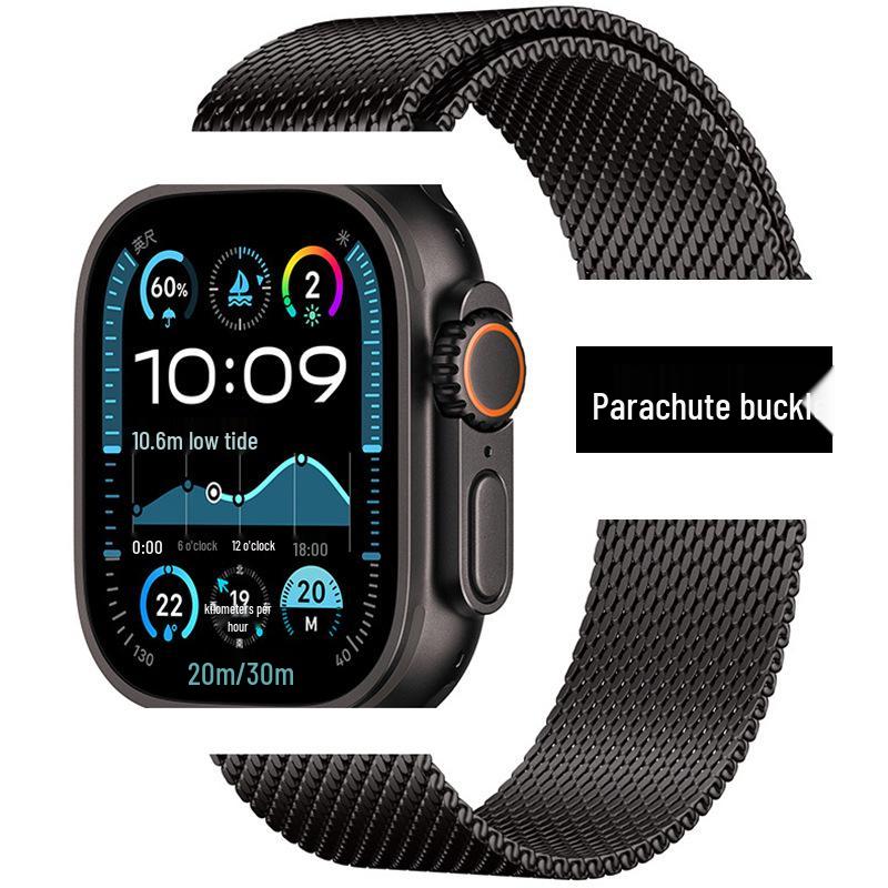 Original Milanese Steel Strap for Apple Watch Ultra2, iWatch10