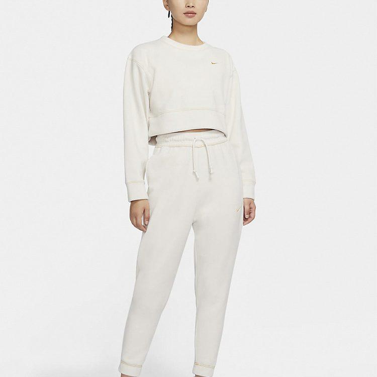 Nike Sweatshirts Women's Gold Crew Neck Moderate Regular CU6094-104