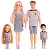 30CM Doll Set Jointed Doll Clothes Toy Accessories Family Set