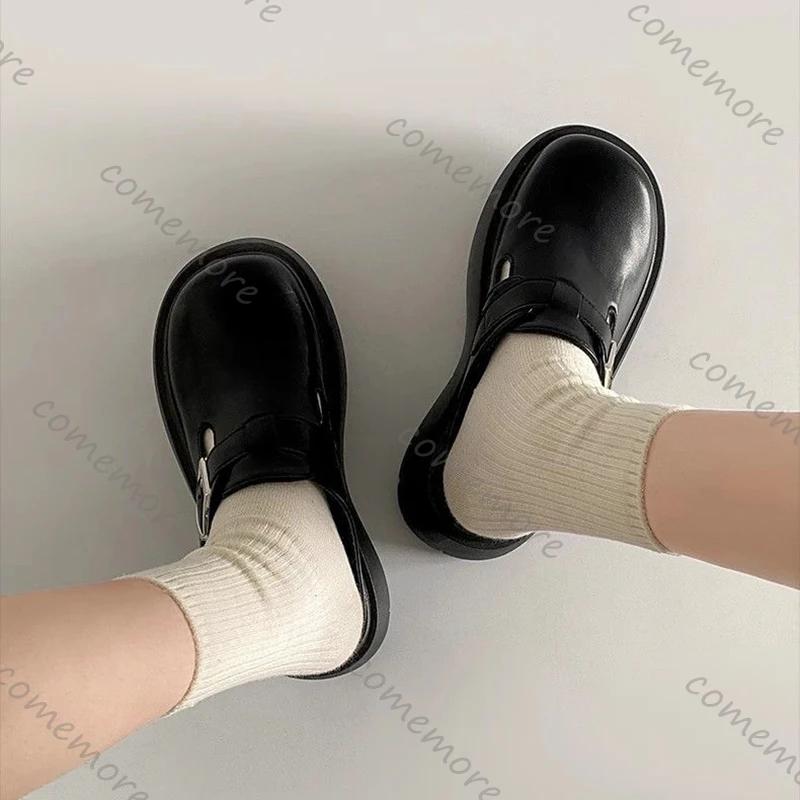 Comemore Platform Baotou Slipper Shoes Women Black Brown High Heels Women's Shoes Casual Slip on Outside Wear Half Mules Slides