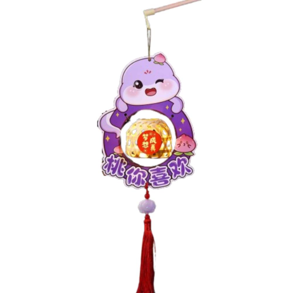 Chinese Style New Year Portable Lantern Traditional Spring Festival Supplies  Good Luck Decoration