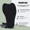 2-6Pcs Bamboo Insole Deodorant Insoles Mesh Breathable Absorb-Sweat Shoe Pads Sport Insert Light Weight Cushion for Men Women