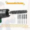 6PCS Wire Brush Drill Bore Cleaning Brush Set Stainless Steel Wire Twisted Brush
