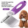 Pet Grooming Stainless Steel Dog Comb For Detangling And Cleaning For Pets And Cats