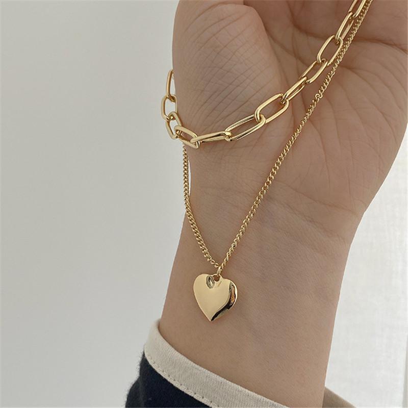 Fashion Asymmetric Lock Necklace For Women Twist Gold  Color Chunky Thick Lock Choker Chain Necklaces Party Jewelry