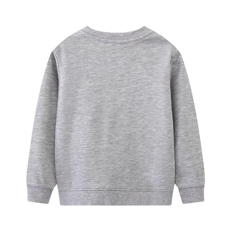 JumpingMeters Trendy Boys' Long Sleeve Knit Hoodie - European & American Children's Autumn Wear