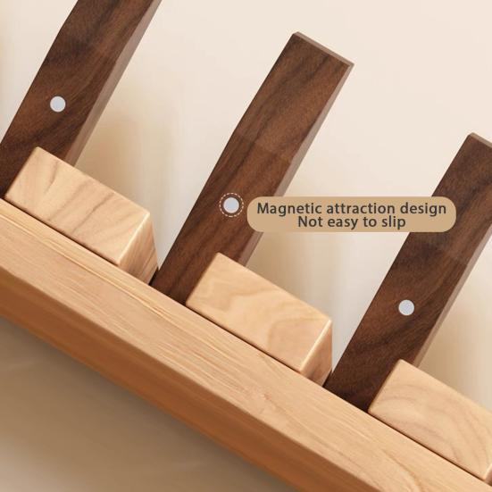 Yousheng Piano Style Coat Hook Wall-Mounted Wooden Clothes Hook Rustic Towel Hanger with Multiple Hooks for Coats Hats Scarves Keys Entryway Hallway