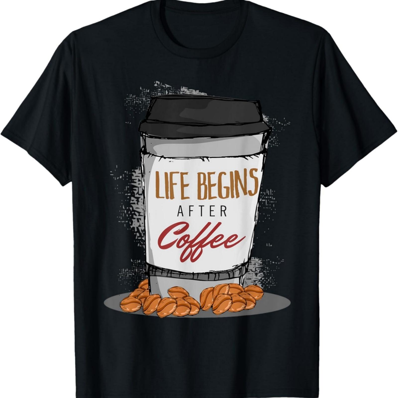 Life begins after Coffee T-Shirt XXXXXL разноцветный