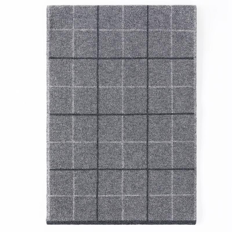 

Мужской шарф из чистой шерсти Мужской зимний для мальчиков высококачественный кашемировый теплый шарф для папы 2025 новинка 180cm