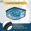 ATUBAN Heated Water Bowl for Indoor Pet, Hanging Dog Water Bowl for Kennel No Spill Heated Bowl for Chicken Cats Rabbits Birds