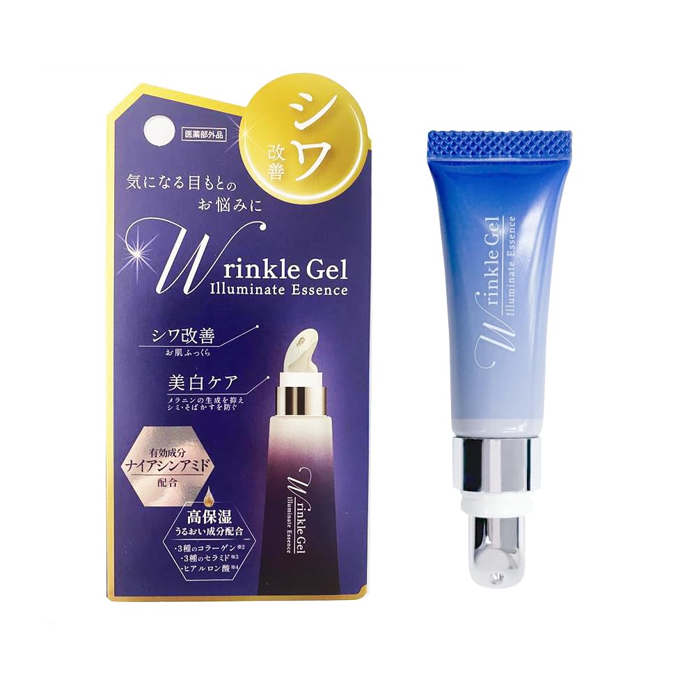 Medicated Wrinkle Gel 10ml for Eye Area Wrinkle and Lifting for Dark Fine and Fine Eye Cream for Feet and Dry [Quasi-drug] Improvement, Whitening,