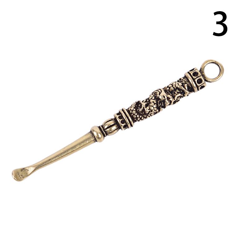 

Средство для чистки ушей, латунные обнаженные женские средства для удаления ушей, крошечные брелки с ложкой, винтажные латунные