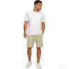 Men Casual Straight Fit Shorts with Pockets Breathable Lightweight Fabric Classic Design for Daily Wear